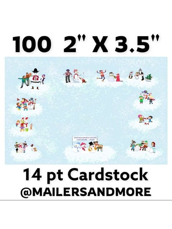 Mailers And More Other - 100 Snowman Contest Christmas Thank You Cards. PRICE IS FIRM